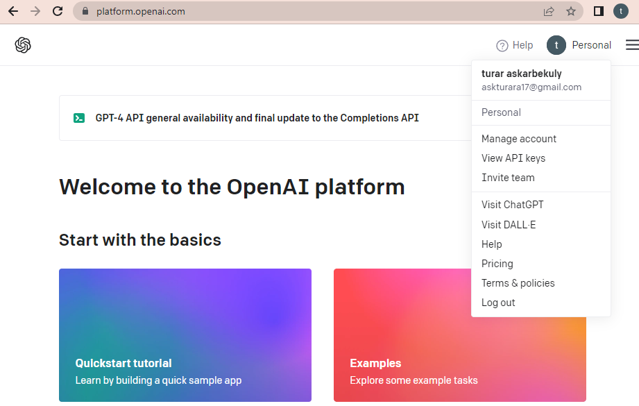 OpenAi platform