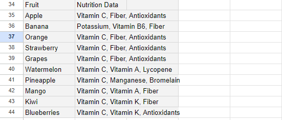 How to generate tables in sheets using chatgpt table function?